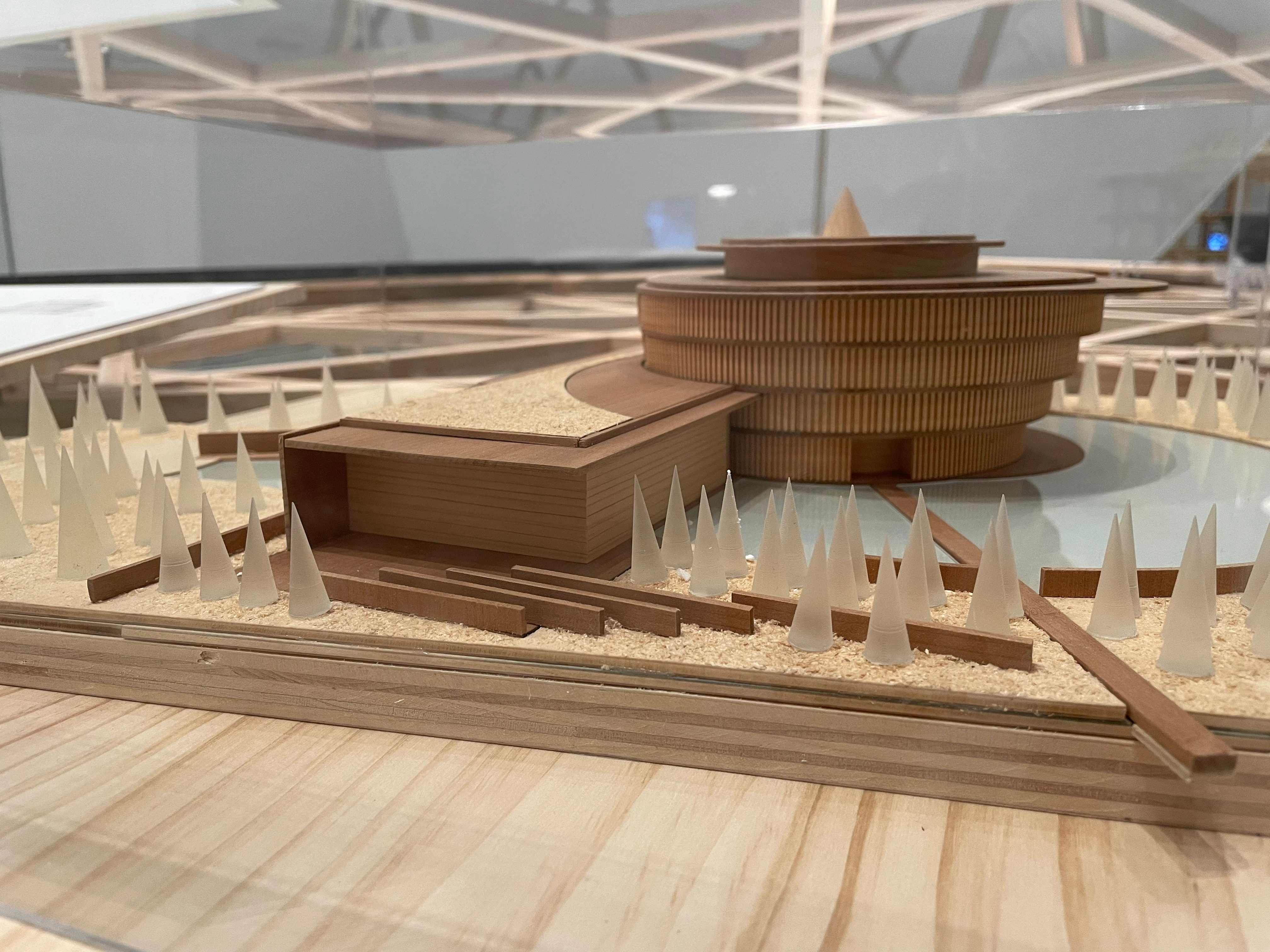 展览中的佛山和美术馆建筑模型